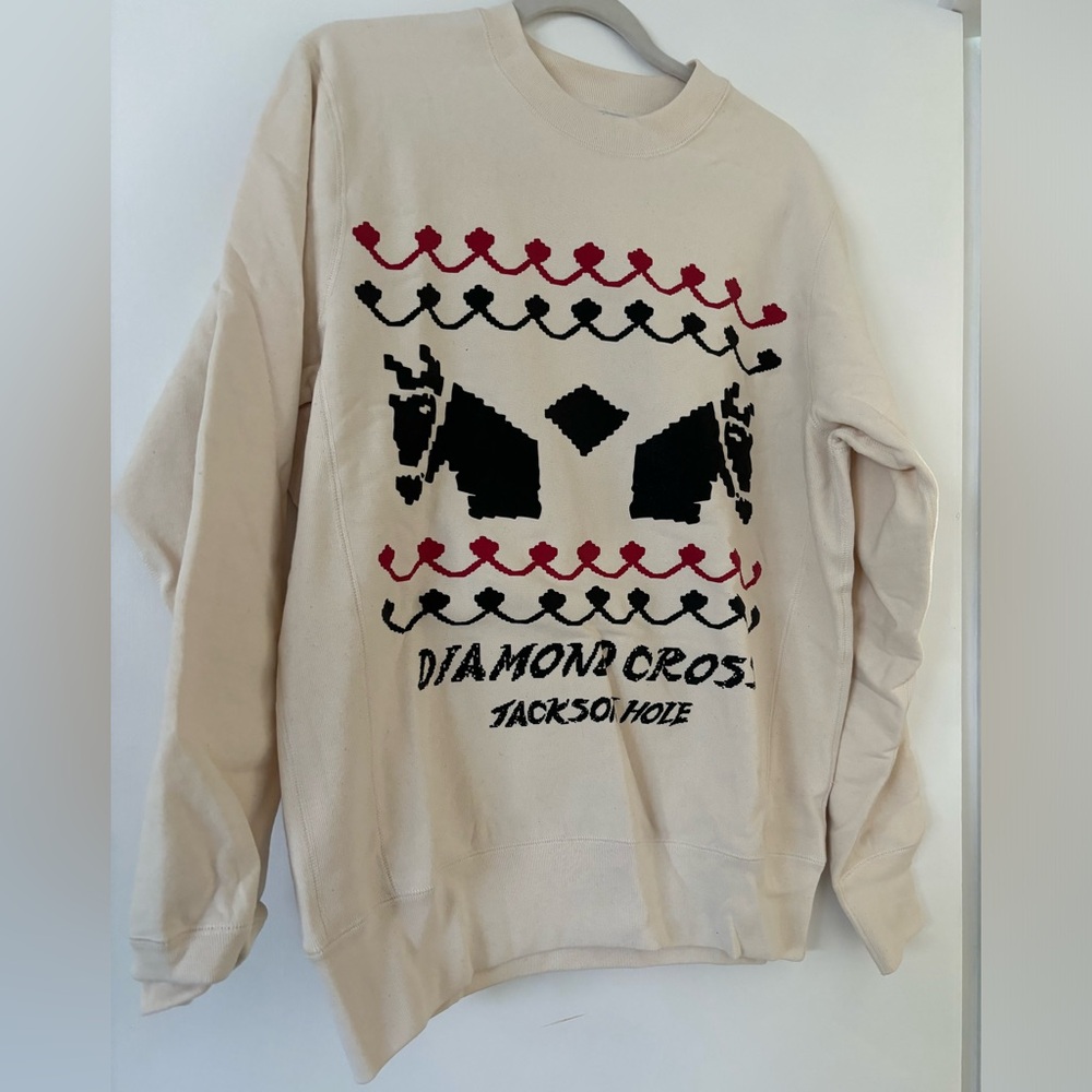 Diamond Cross Ranch Jackson Hole horse sweatshirt M